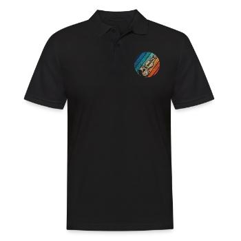 Violon Violoniste Rétro Vintage - Polo Homme - noir - Devant - Kai (181cm)