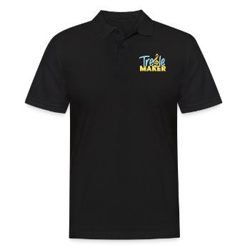 Violoniste Violoniste Pun Treble Maker - Polo Homme - noir - Devant - Kai (181cm)