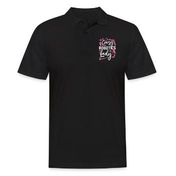 Robot Robotics Engineer Female - Men's Polo Shirt - black - Front - Kai (181cm)