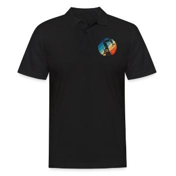 Robot Robotics Engineer Retro - Men's Polo Shirt - black - Front - Kai (181cm)