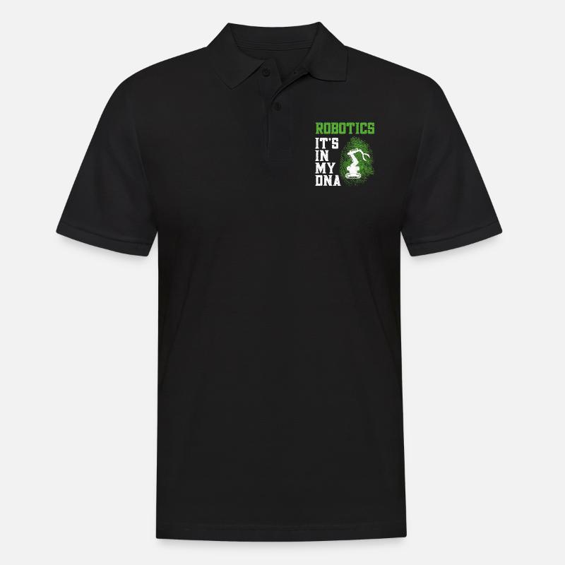 Robot Robotics Engineer Robotics - Men's Polo Shirt - black