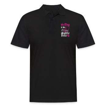 Knitting Knitter Knitting Is My - Männer Poloshirt - Schwarz - Vorne - Kai (181cm)