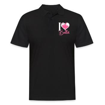 Ballet Dancer Dance Girl Ballerina - Männer Poloshirt - Schwarz - Vorne - Kai (181cm)