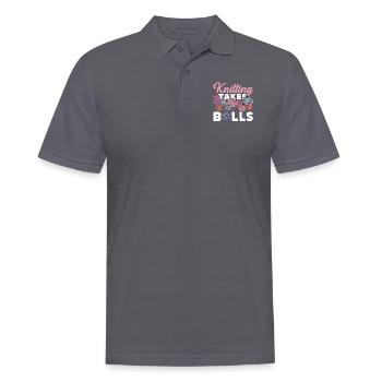 Tricoter Tricoter Tricoter Prend - Polo Homme - charbon - Devant - Nico (186cm)