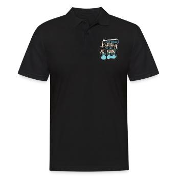 Tricoter Tricoter Un jour sans - Polo Homme - noir - Devant - Kai (181cm)