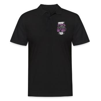 Knitting Knitter Knitting Is Not A - Men's Polo Shirt - black - Front - Kai (181cm)
