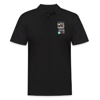 Tricoter du café tricoté juste faire - Polo Homme - noir - Devant - Kai (181cm)