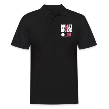 Ballet Dancer Dance Girl Ballerina - Männer Poloshirt - Schwarz - Vorne - Kai (181cm)