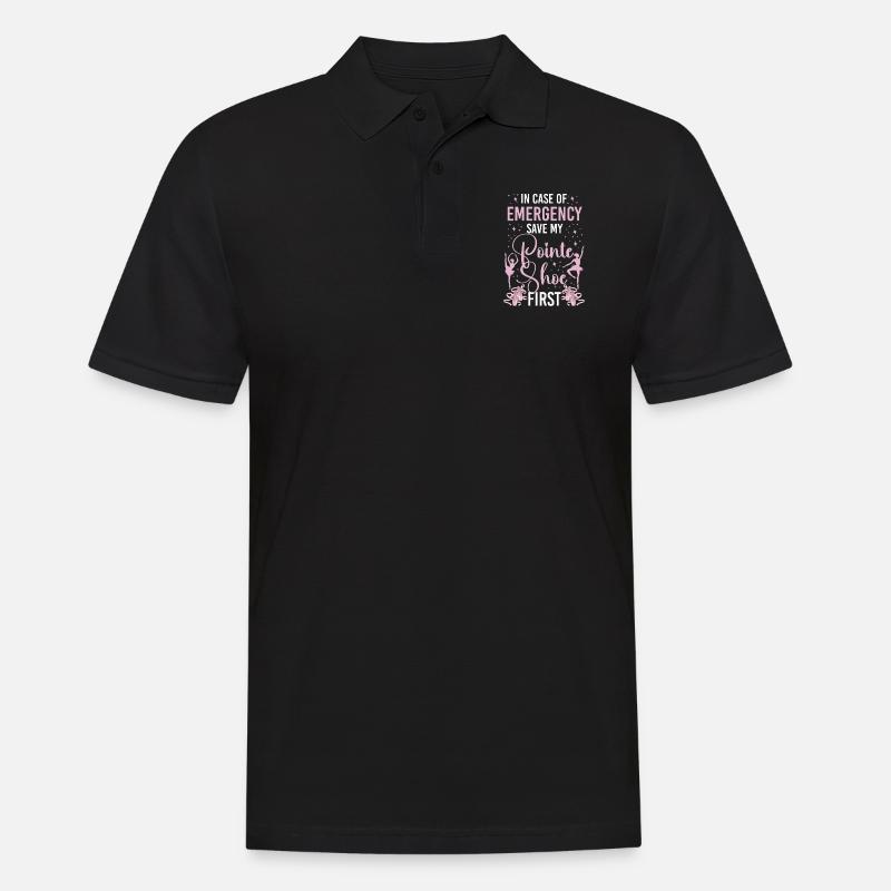 Ballet Danseuse Danse Ballerine - Polo Homme - noir
