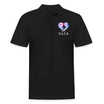 Ballet Dancer Dance Girl Ballerina - Men's Polo Shirt - black - Front - Kai (181cm)