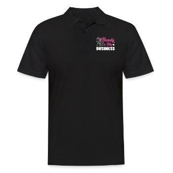 Soins de la peau d’esthéticienne agréée mignonne - Polo Homme - noir - Devant - Kai (181cm)