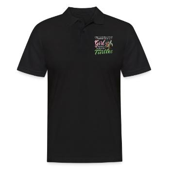 Sea Turtle Tortoise Once Upon A - Men's Polo Shirt - black - Front - Kai (181cm)
