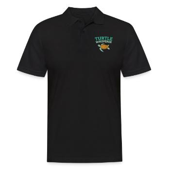 Sea Turtle Tortoise Turtle - Männer Poloshirt - Schwarz - Vorne - Kai (181cm)