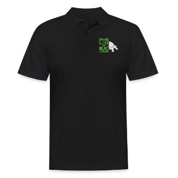 Sea Turtle Tortoise Enjoy Life In - Men's Polo Shirt - black - Front - Kai (181cm)