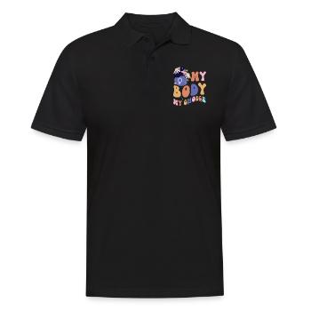 Feminist My Body My Choice - Men's Polo Shirt - black - Front - Kai (181cm)