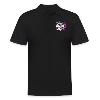 Feminist Pro-Choice Af - Männer Poloshirt - Schwarz - Vorne - Kai (181cm)