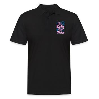 Feminist My Body My Choice - Men's Polo Shirt - black - Front - Kai (181cm)