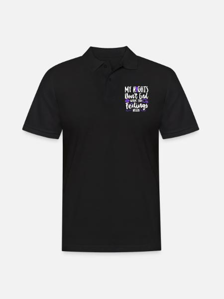 Féministe Mes droits ne s’arrêtent pas là - Polo Homme - noir