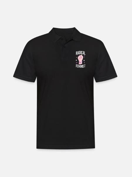 Feminist Radical Feminist - Men's Polo Shirt - black