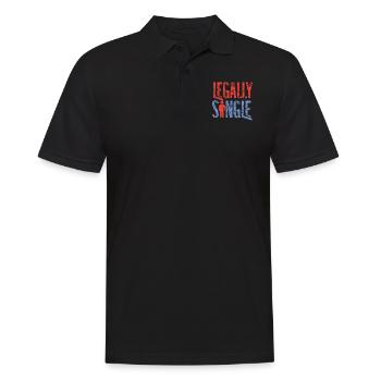 Happy Divorce Party Legally Single - Men's Polo Shirt - black - Front - Kai (181cm)