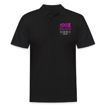 Happy Divorce Party 100% Divorced - Men's Polo Shirt - black - Front - Kai (181cm)