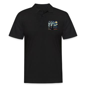 Chat, Motif De Chat - Polo Homme - noir - Devant - Kai (181cm)