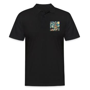 easter bunny, easter, bunny, happy easter, easter eggs - Men's Polo Shirt - black - Front - Kai (181cm)