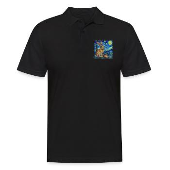 easter bunny, easter, bunny, happy easter, easter eggs - Men's Polo Shirt - black - Front - Kai (181cm)