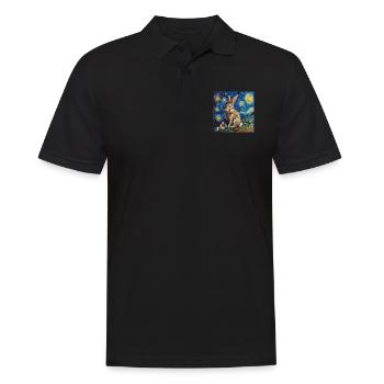 easter bunny, easter, bunny, happy easter, easter eggs - Men's Polo Shirt - black - Front - Kai (181cm)