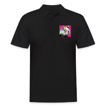Anime, Fille Démon, Waifu, Japon - Polo Homme - noir - Devant - Kai (181cm)