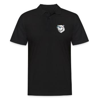 Polar Bear Funny Summer Sun - Men's Polo Shirt - black - Front - Kai (181cm)
