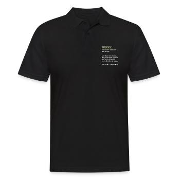 Biolehrer Geschenk Referendar Biologielehrer - Männer Poloshirt - Schwarz - Vorne - Kai (181cm)