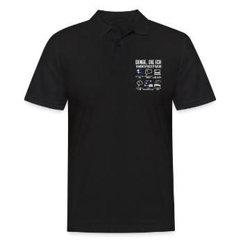 Griechenland Spruch Heimatland Urlaub Grieche - Männer Poloshirt - Schwarz - Vorne - Kai (181cm)