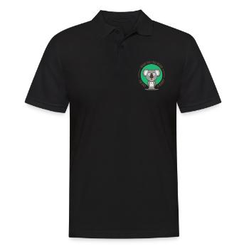 Koalabär bear koala baby funny saying gift - Men's Polo Shirt - black - Front - Kai (181cm)