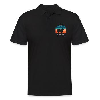 Pas de poils de chien, mais de la graisse de fourrure Lapp finlandais - Polo Homme - noir - Devant - Kai (181cm)