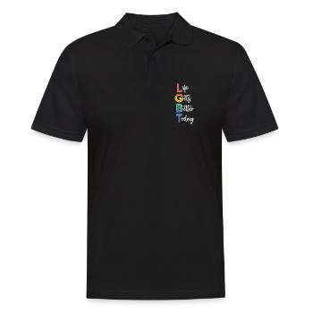 LGBT Pride Month - Life Gets Better Today - Men's Polo Shirt - black - Front - Kai (181cm)