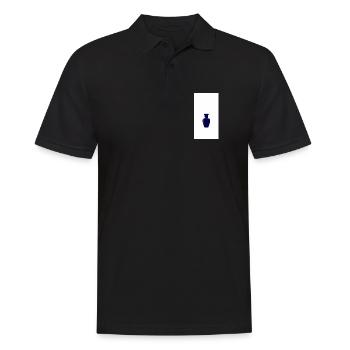 Midnight Blue Vase Silhouette - Men's Polo Shirt - black - Front - Kai (181cm)