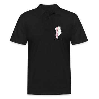 Carte du Groenland : Non disponible à la vente - Polo Homme - noir - Devant - Kai (181cm)