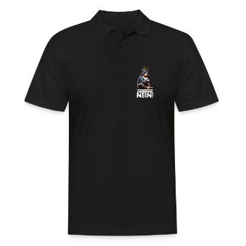 Bevor Du Fragst Nein American Bully Bully Pit - Männer Poloshirt - Schwarz - Vorne - Kai (181cm)