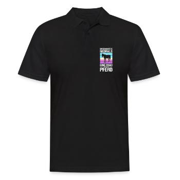 Reiten Pferdeliebhaber Reiterhof Pferde - Männer Poloshirt - Schwarz - Vorne - Kai (181cm)