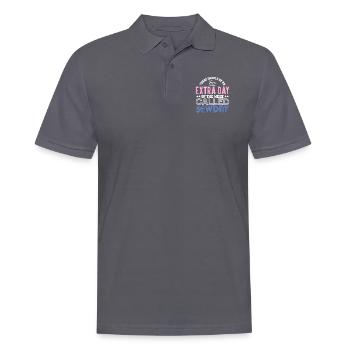 Un jour supplémentaire appelé Sewday - Polo Homme - charbon - Devant - Nico (186cm)