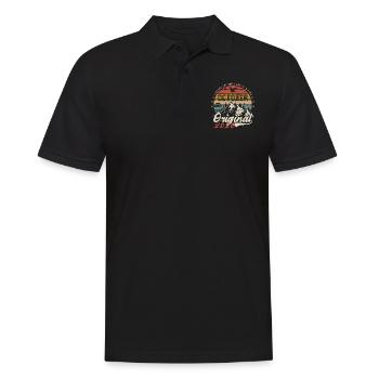 Geburtstagsgeschenk - Vintage Geboren Oktober 2020 - Männer Poloshirt - Schwarz - Vorne - Kai (181cm)