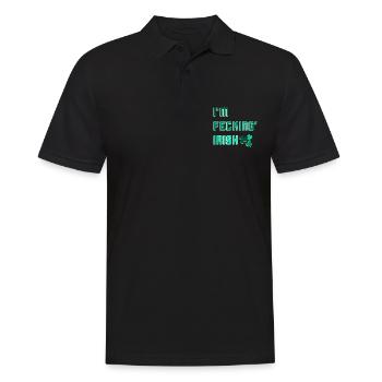 I am Fecking' Irish - Men's Polo Shirt - black - Front - Kai (181cm)