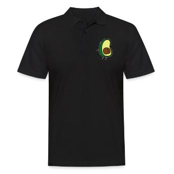 Avocado - Männer Poloshirt - Schwarz - Vorne - Kai (181cm)