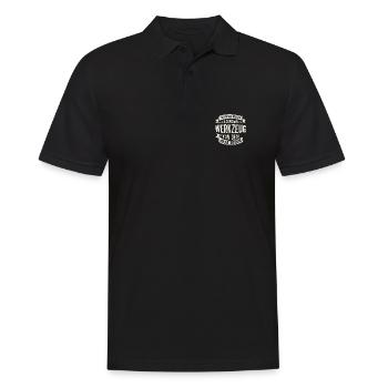Hausmeister Werkzeug Spruch Geschenk - Männer Poloshirt - Schwarz - Vorne - Kai (181cm)