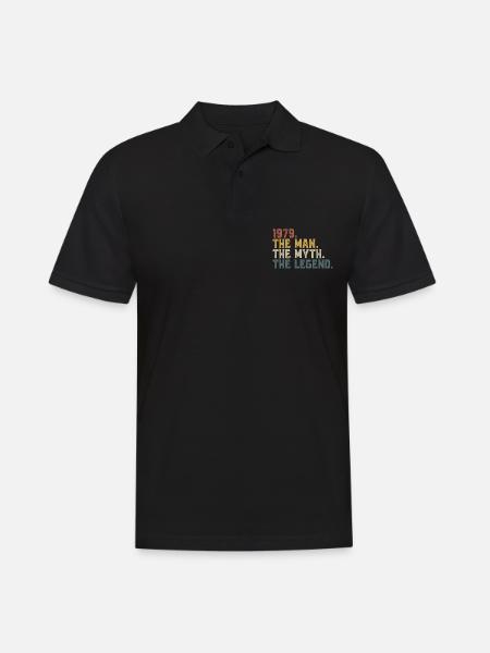 1979 Man Myth Legend - Men's Polo Shirt - black