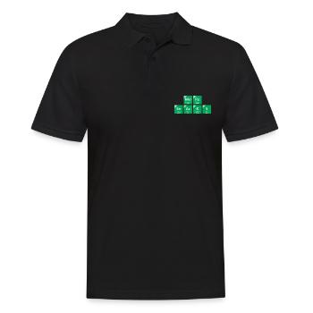 More Snacks - Men's Polo Shirt - black - Front - Kai (181cm)