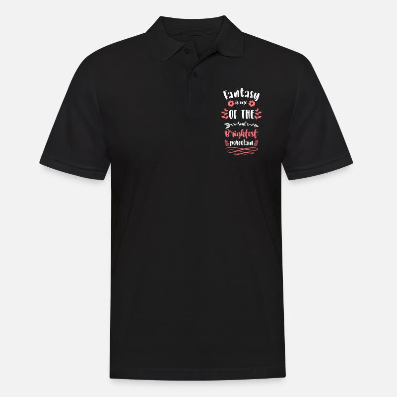 Elfe Zauberstab - Männer Poloshirt - Schwarz