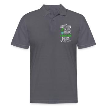 Healing potion nature naturopath diseases - Men's Polo Shirt - charcoal grey - Front - Nico (186cm)