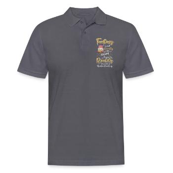 Gnom Figur Kobold - Männer Poloshirt - Anthrazit - Vorne - Nico (186cm)